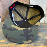 Hermosa Beach CLASSIC LOGO 6 Panel Snapback Hat - Camo