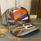 Hermosa Beach  GOLF CARTS & YOGA PANTS  Trucker Hat - Mossy Oak Break-Up Country Camouflage