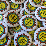 Hermosa Beach + California Inspired Pin-Back Buttons