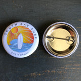 Hermosa Beach + California Inspired Pin-Back Buttons