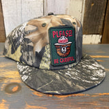 SMOKEY BEAR :: PLEASE! BE CAREFUL Premium 5-Panel Hat - SURF CAMO