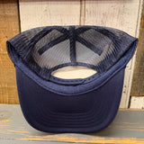 Hermosa Beach RETRO SUNSET High Crown Trucker Hat - Navy