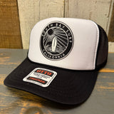 SOUTH BAY SURF (Black Patch) Trucker Hat - Black/White/Black