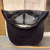 SOUTH BAY SURF (Black Patch) Trucker Hat - Black/White/Black