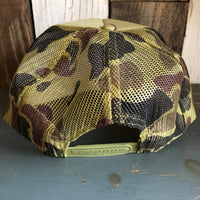 Hermosa Beach OBLIGATORY SUNSET Trucker Hat - CAMOUFLAGE Green/Light Loden/Green