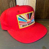Hermosa Beach MUY HERMOSA - 6 Panel Mid Profile Baseball Cap - Red