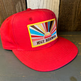 Hermosa Beach MUY HERMOSA - 6 Panel Mid Profile Baseball Cap - Red