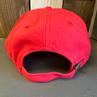 Hermosa Beach MUY HERMOSA - 6 Panel Mid Profile Baseball Cap - Red