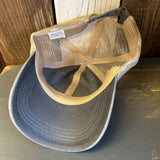 SO FAR ... SO BUENO 6 Panel Low Profile Mesh Hat - Light Grey/Khaki