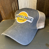 Hermosa Beach HIGH HEAT 6 Panel Low Profile Mesh Hat - Light Grey/Khaki