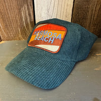 Hermosa Beach GOLF CARTS & YOGA PANTS 6 Panel Low Profile Corduroy Cap - Green