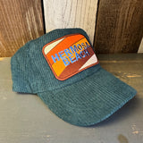 Hermosa Beach GOLF CARTS & YOGA PANTS 6 Panel Low Profile Corduroy Cap - Green