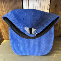 SO FAR ... SO BUENO 6 Panel Low Profile Corduroy Cap - Blue