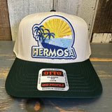 Hermosa Beach FIESTA Mid Profile Baseball Cap - Dark Green/Natural