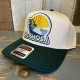 Hermosa Beach FIESTA Mid Profile Baseball Cap - Dark Green/Natural