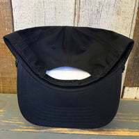 Hermosa Beach ARE YOUR ESTABLISHED? 5 Panel Mid Profile Baseball Cap - Black