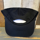 Hermosa Beach CLASSIC LOGO 5 Panel Mid Profile Baseball Cap - Black