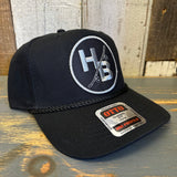 Hermosa Beach SKATEBOARDING WAS NEVER A CRIME 5 Panel Mid Profile Baseball Cap - Black