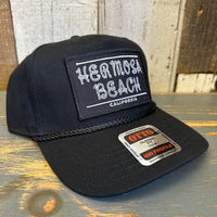 Hermosa Beach ROPER 5 Panel Mid Profile Baseball Cap - Black