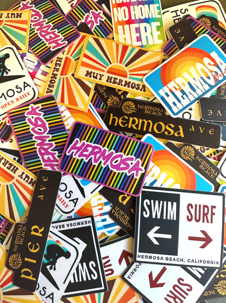 Hermosa Beach Stickers / Wicked House Stickers - SMALL & LARGE STICKERS