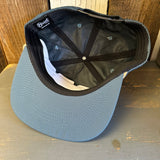Hermosa Beach SURF HERMOSA :: OPEN DAILY - 5 Panel Nylon Hat - Blue Spruce