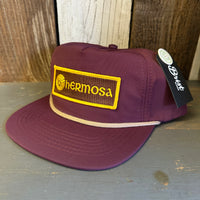 Hermosa Beach AS REAL AS THE STREETS - 5 Panel Nylon Hat - Eggplant