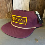 Hermosa Beach AS REAL AS THE STREETS - 5 Panel Nylon Hat - Eggplant