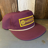 Hermosa Beach AS REAL AS THE STREETS - 5 Panel Nylon Hat - Eggplant