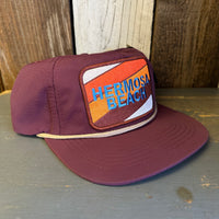 Hermosa Beach GOLF CARTS & YOGA PANTS - 5 Panel Nylon Hat - Eggplant