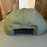 Hermosa Beach SHOREFRONT - 5 Panel Nylon Hat - Military Green
