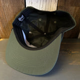 Hermosa Beach SHOREFRONT - 5 Panel Nylon Hat - Military Green