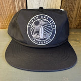 SOUTH BAY SURF (Navy Patch) - 5 Panel Nylon Hat -Black