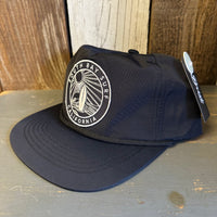 SOUTH BAY SURF (Navy Patch) - 5 Panel Nylon Hat -Black