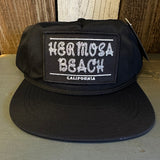 Hermosa Beach ROPER - 5 Panel Nylon Hat -Black