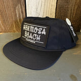 Hermosa Beach ROPER - 5 Panel Nylon Hat -Black