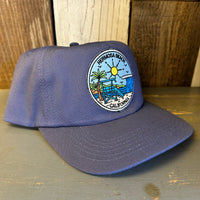 Hermosa Beach SHOREFRONT - 5 Panel Hat - Dusty Blue