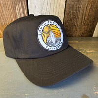 SOUTH BAY SURF (Multi Colored Patch) - 5 Panel Hat - Black