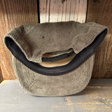 LET'S GET SERVED :: HERMOSA BEACH VOLLEYBALL Corduroy Hat - Olive Green