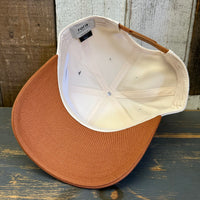 Hermosa Beach MUY HERMOSA 5 Panel Mid Profile Cap - Rust Brown/Natural