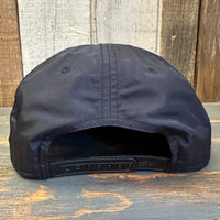 Hermosa Beach CLASSIC LOGO 100% Recycled Pro Style Baseball Cap - Black ♻️