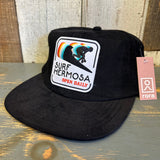 Hermosa Beach SURF HERMOSA ::: OPEN DAILY 6 Panel Micro Cord - Black