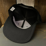 Hermosa Beach THE NEW STYLE Trucker Hat - Black (Flat Brim)