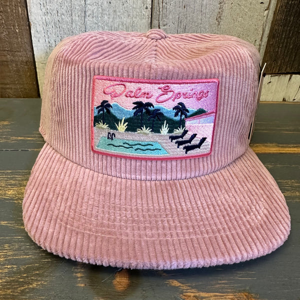PALM SPRINGS Vintage Corduroy Hat - Rose Pink