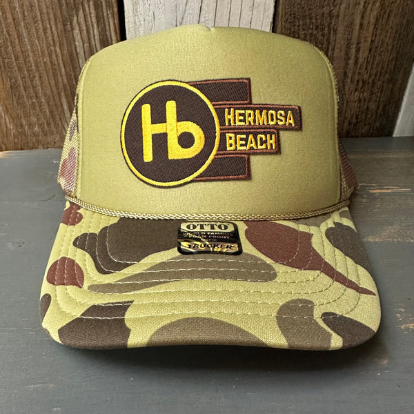 Hermosa Beach THE NEW STYLE Trucker Hat - CAMOUFLAGE Green/Light Loden/Green