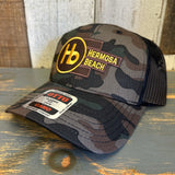 Hermosa Beach THE NEW STYLE 6 Panel Low Profile Trucker Hat - Camo/Black