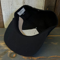 Hermosa Beach SURF HERMOSA :: OPEN DAILY Nylon/Cotton Blend Hat - Black
