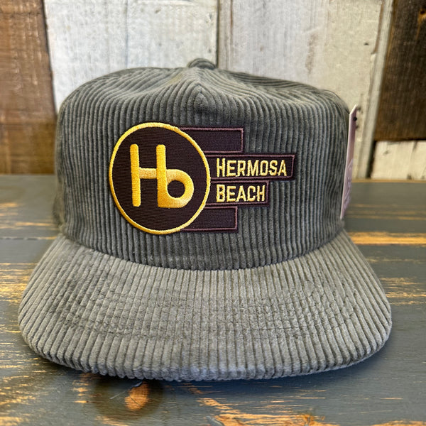 Hermosa Beach THE NEW STYLE Vintage Corduroy Hat - Olive Green