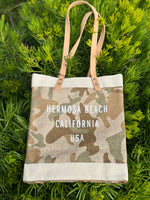 HERMOSA BEACH: City Series - Long Handle Market Bag in SAFARI CAMO (TYPE: BD-ML03N-OS)