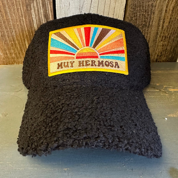 Hermosa Beach MUY HERMOSA Sherpa Cap - Black