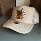 SO FAR :: SO BUENO High Crown Trucker Hat - Khaki